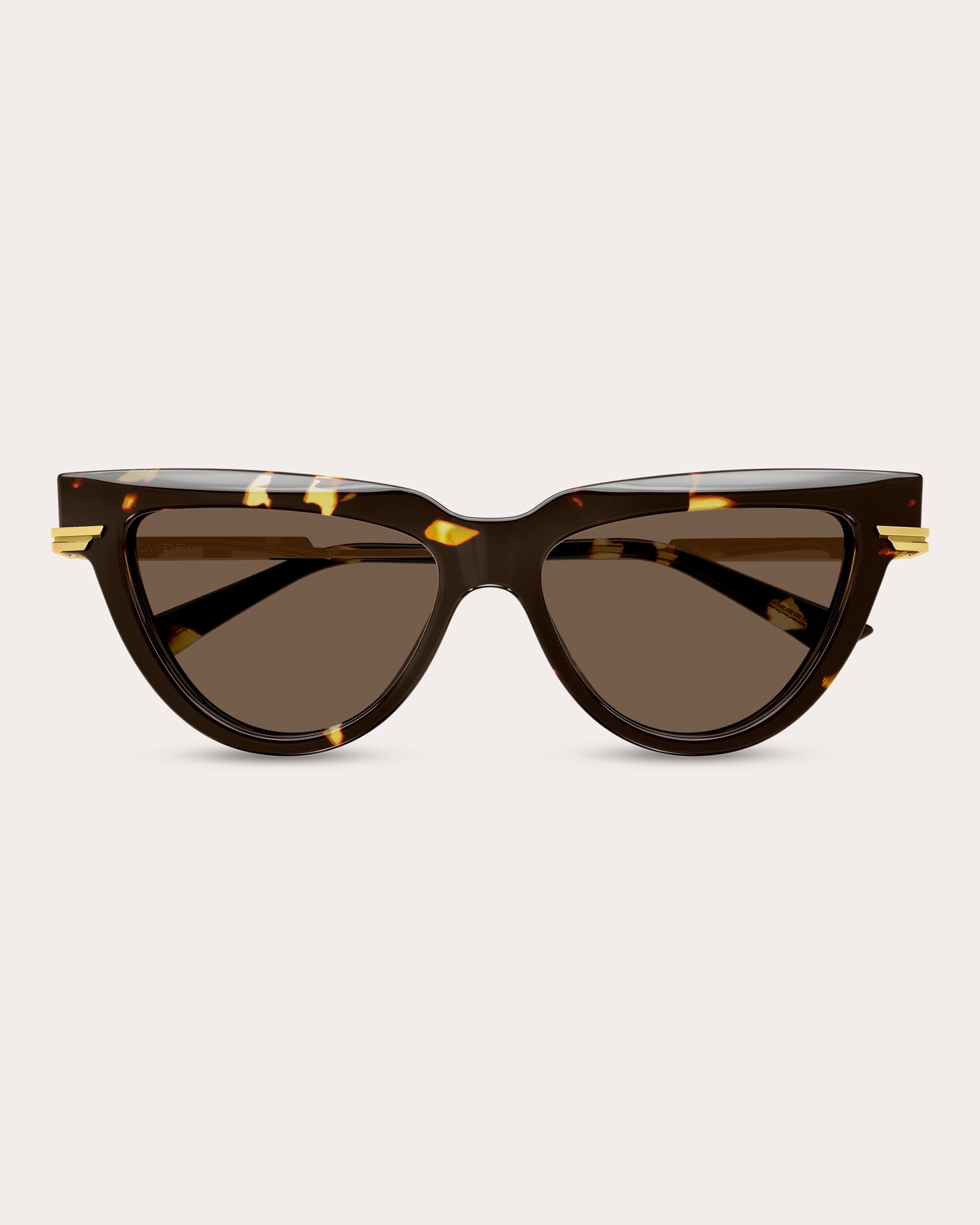 Shiny Havana Combi Cat-Eye Sunglasses