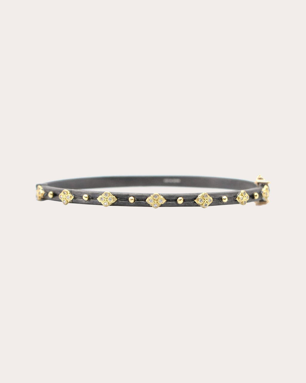 Diamond & Two Tone Blackened Old World Bracelet