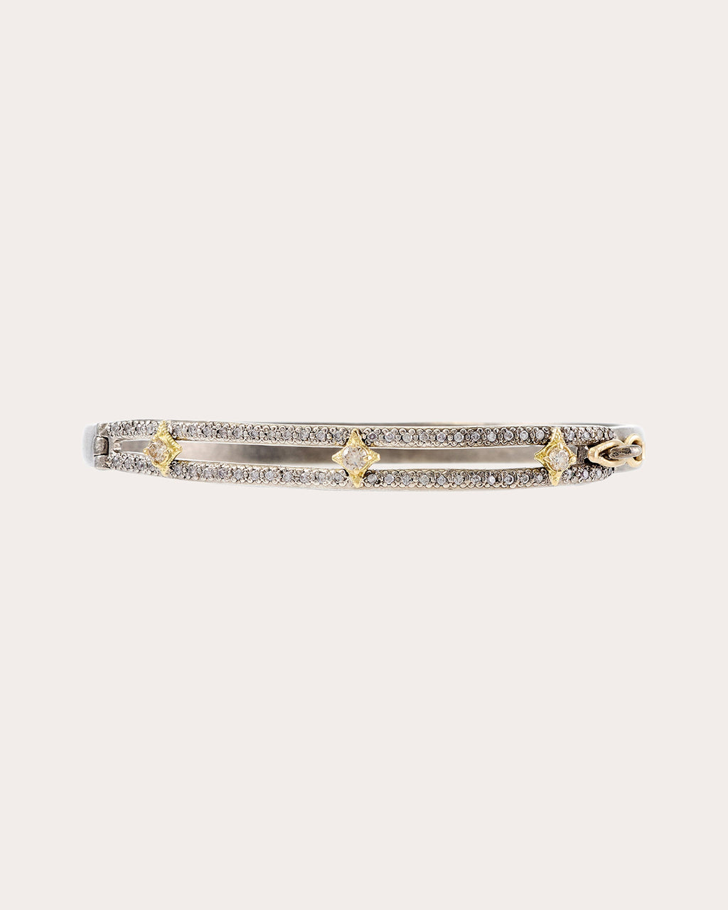 Diamond Two-Tone Crivelli Old World Bracelet