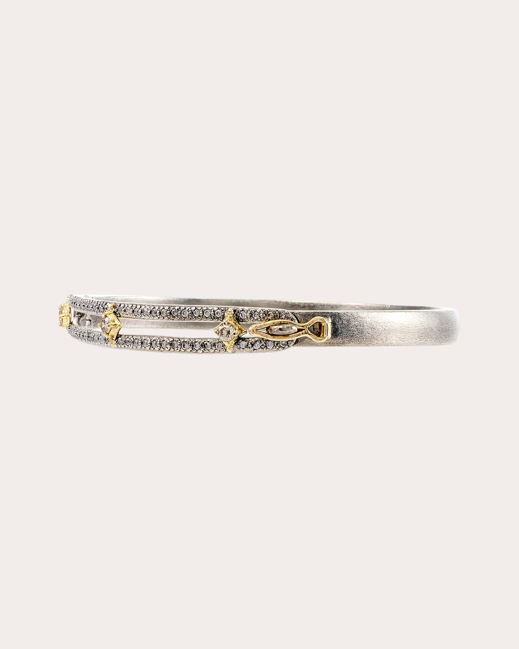 Diamond Two-Tone Crivelli Old World Bracelet