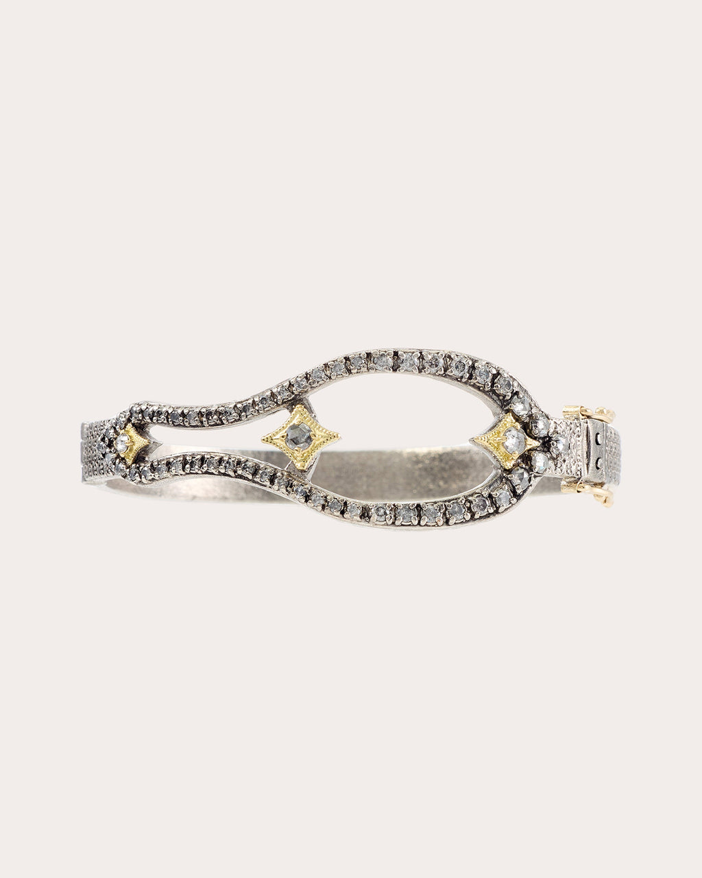 Diamond & Two-Tone Horseshoe Bracelet