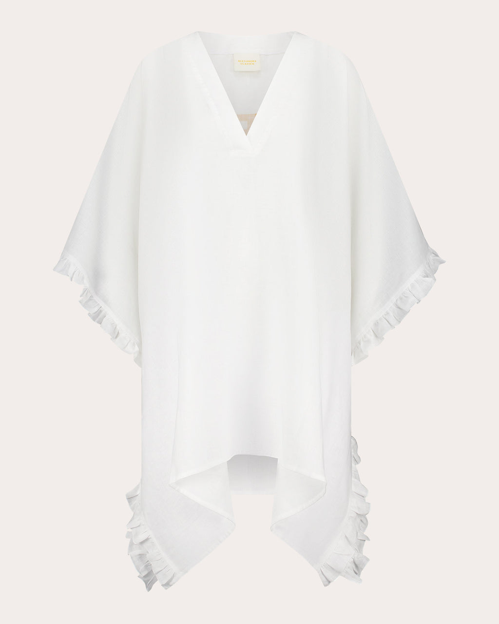 Babs Linen Ruffle Kaftan