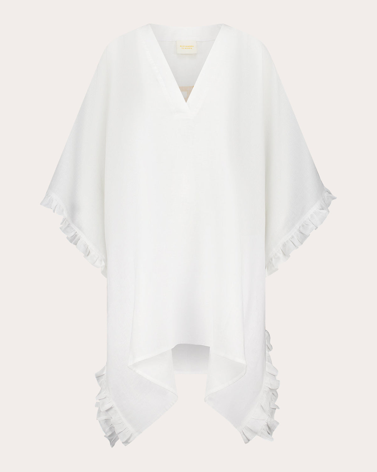 Babs Linen Ruffle Kaftan