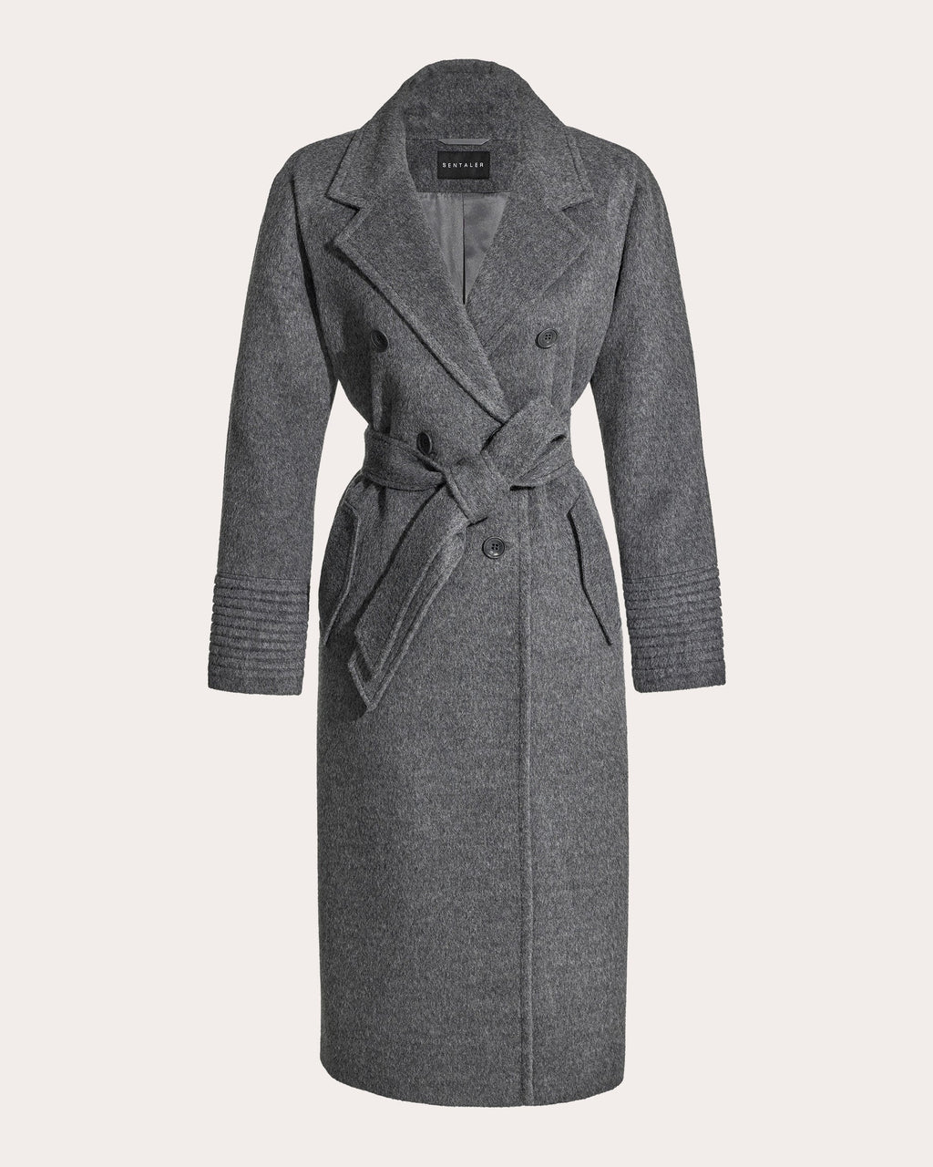 Alpaca Wool Long Double-Breasted Coat