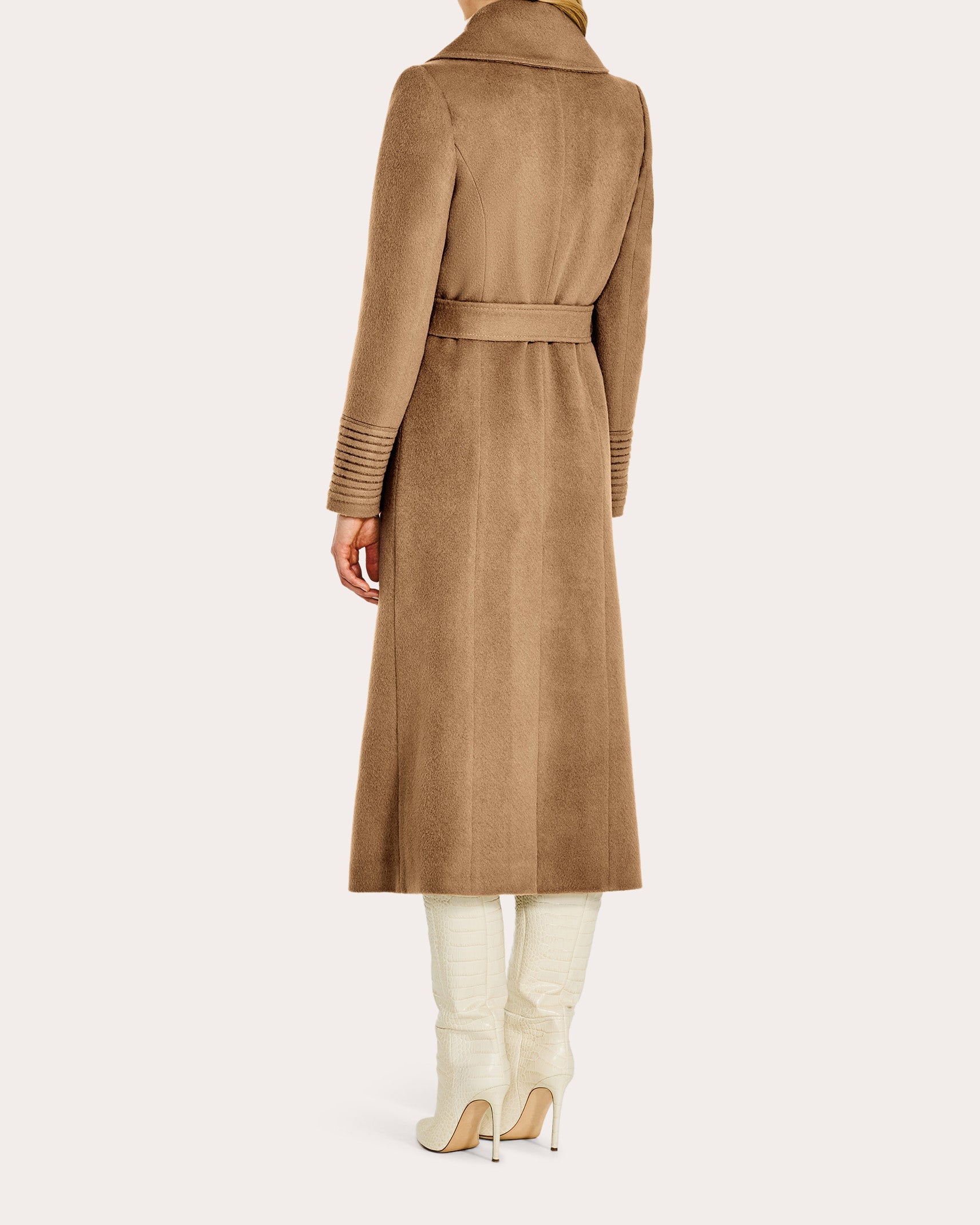 Alpaca Wool Oversized Notch Collar Long Wrap Coat