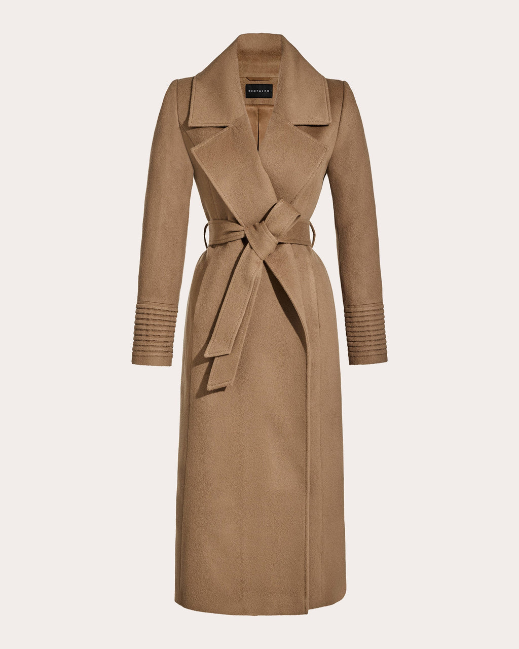 Alpaca Wool Oversized Notch Collar Long Wrap Coat