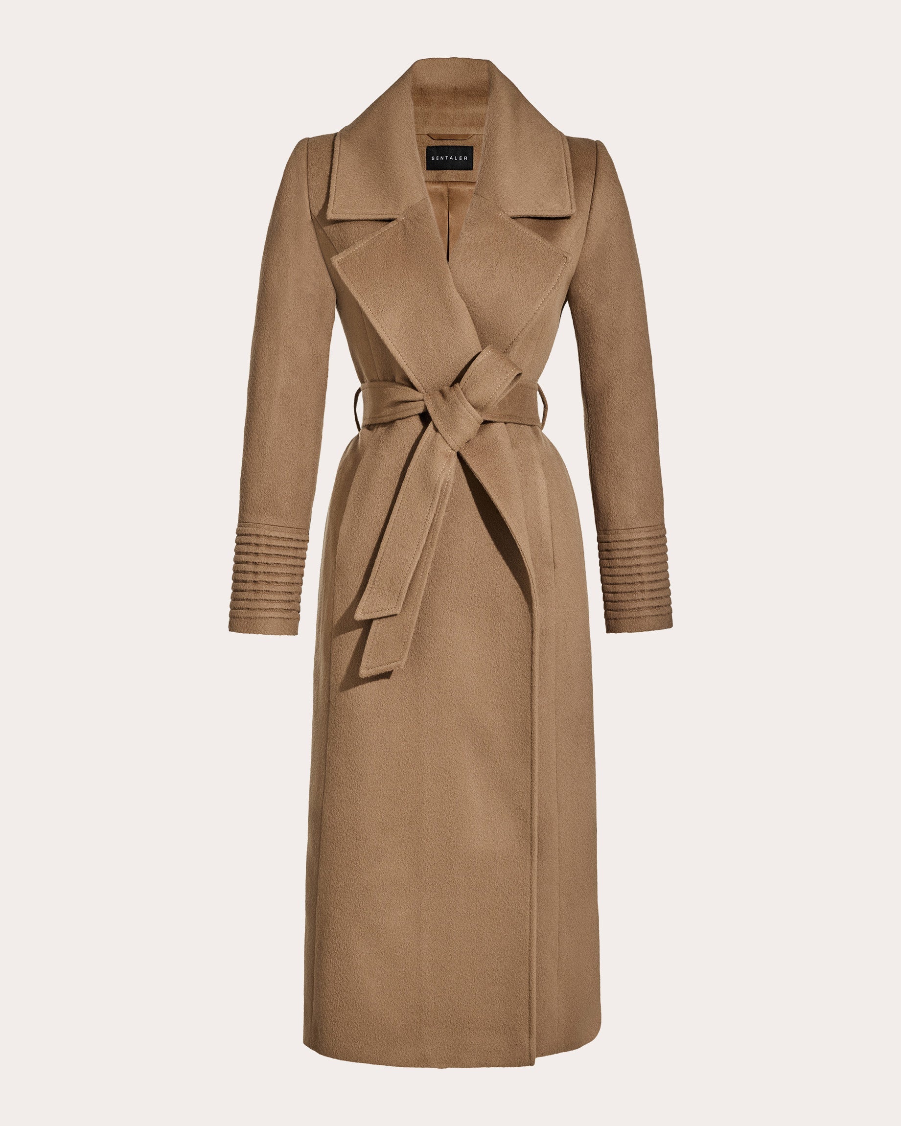 Alpaca Wool Oversized Notch Collar Long Wrap Coat