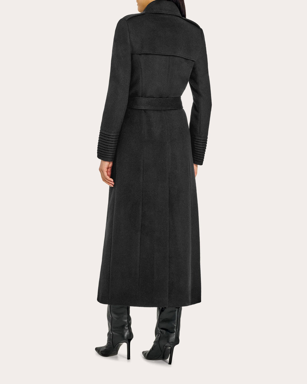 Alpaca Wool Maxi Trench Coat