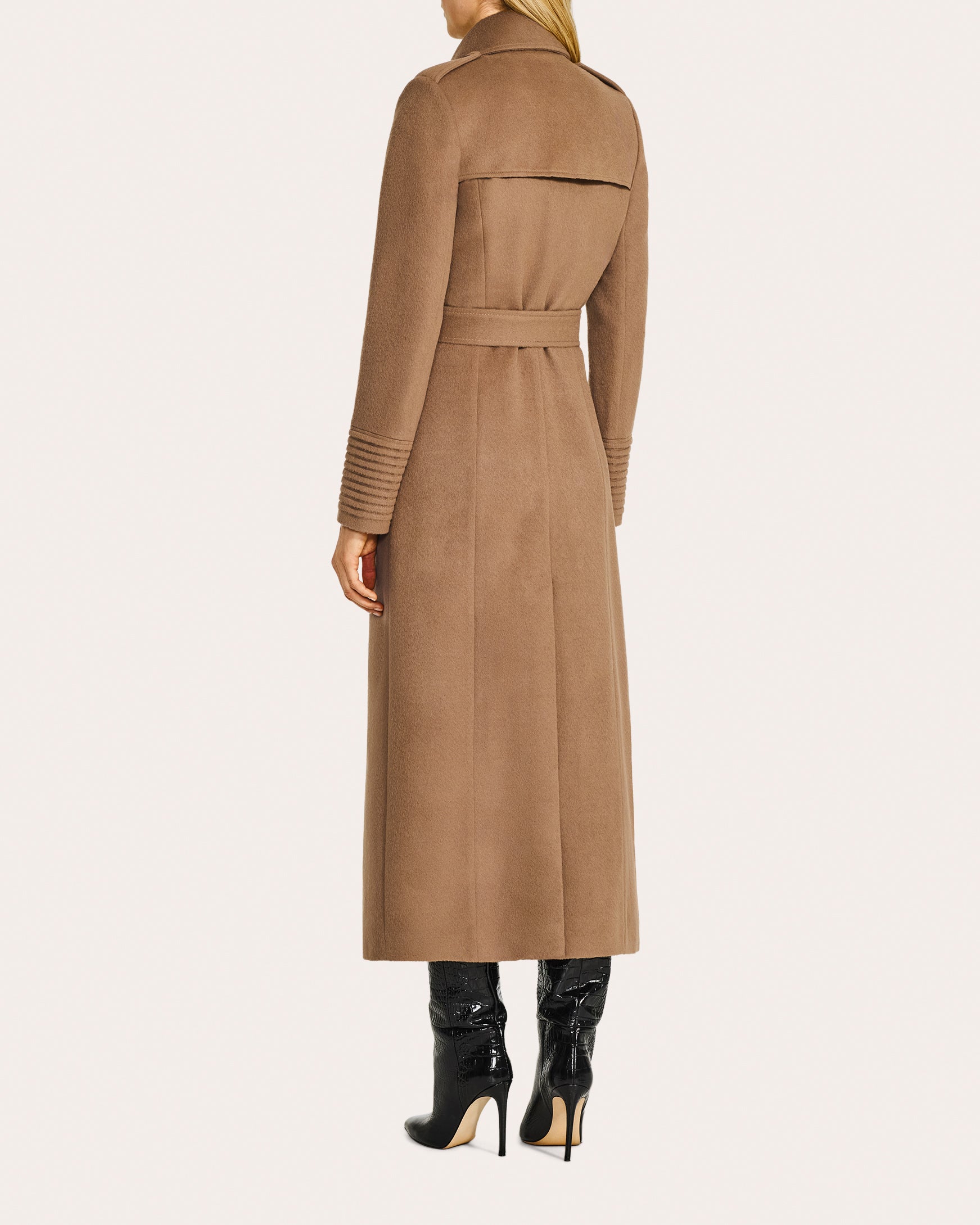 Alpaca Wool Maxi Trench Coat