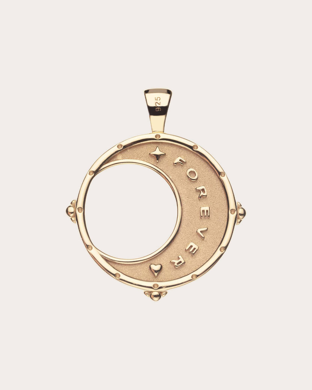 FOREVER Moon & Back Coin Pendant Necklace