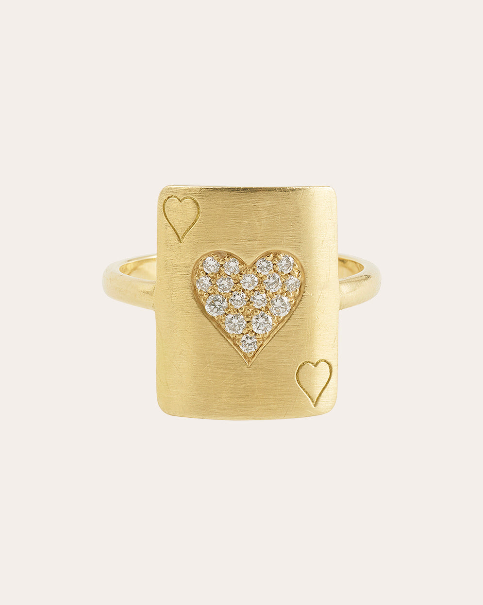 Diamond & 18k Gold Âme Pinky Ring
