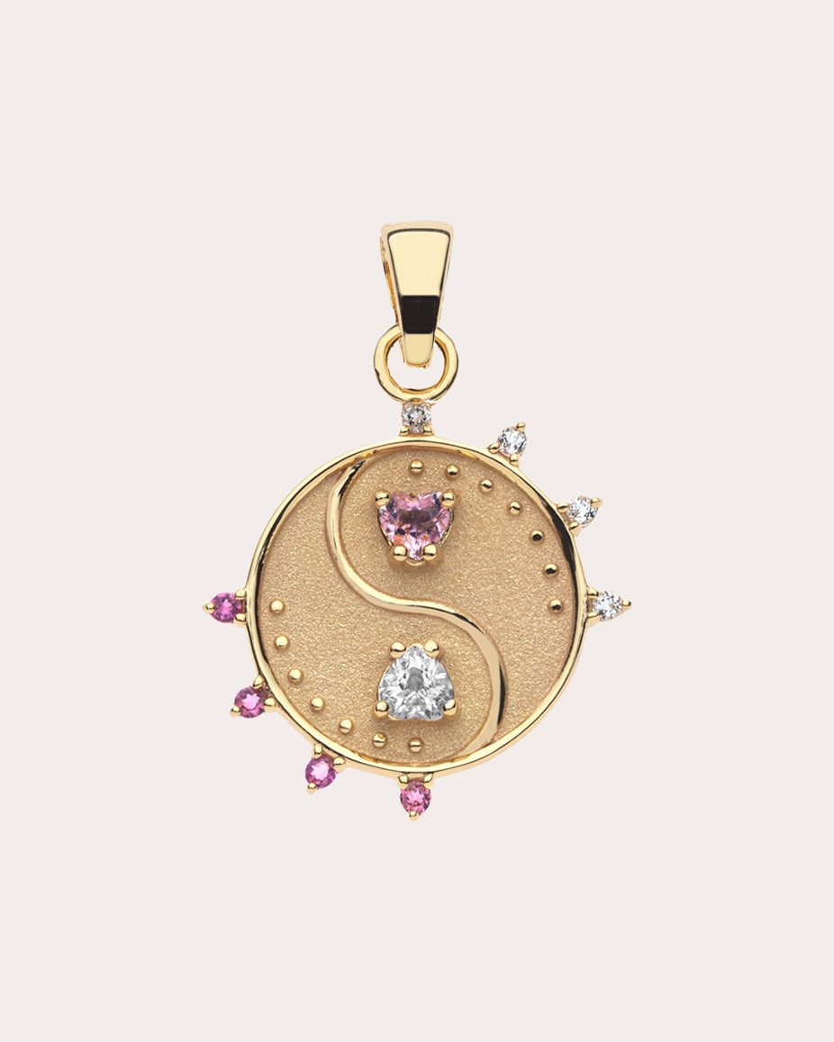 Topaz & Tourmaline BALANCE Petite Coin Necklace