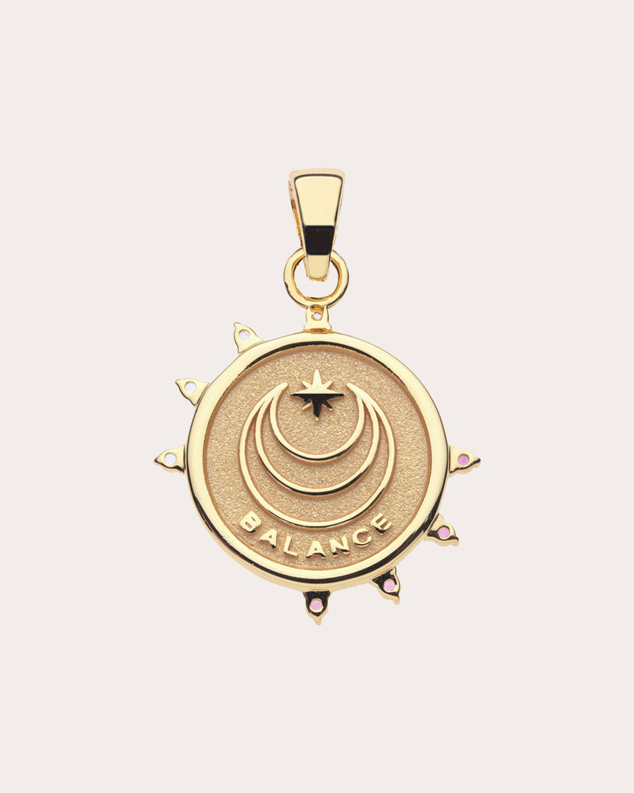 Topaz & Tourmaline BALANCE Petite Coin Necklace