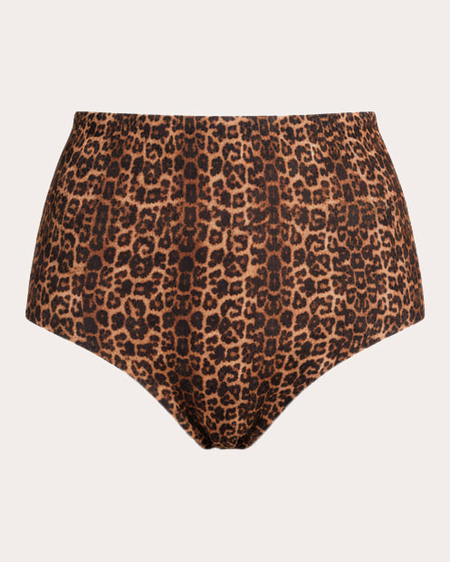 Banes Leopard High-Rise Bikini Bottoms