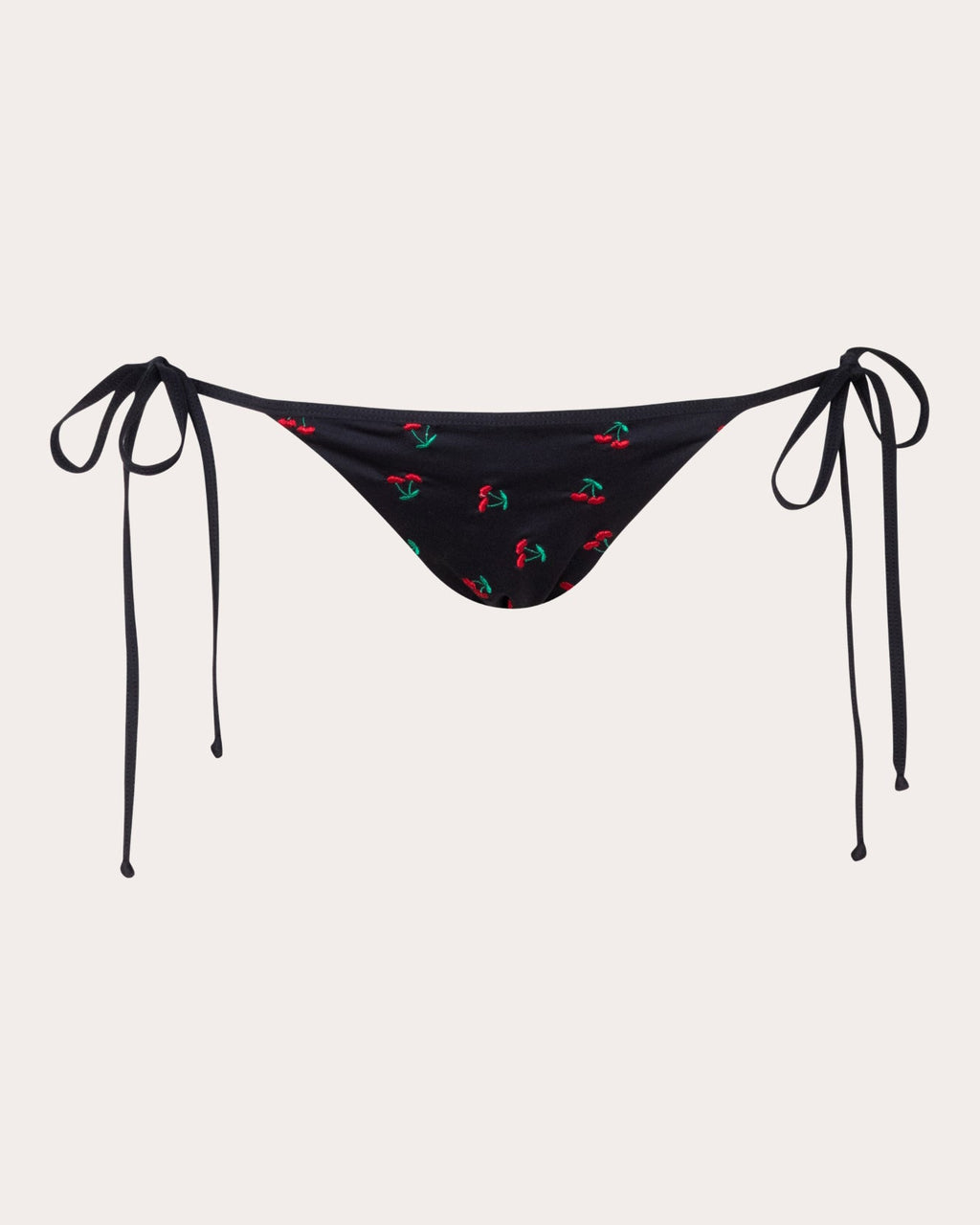Bauta Embroidered Cherry String Bikini Bottoms