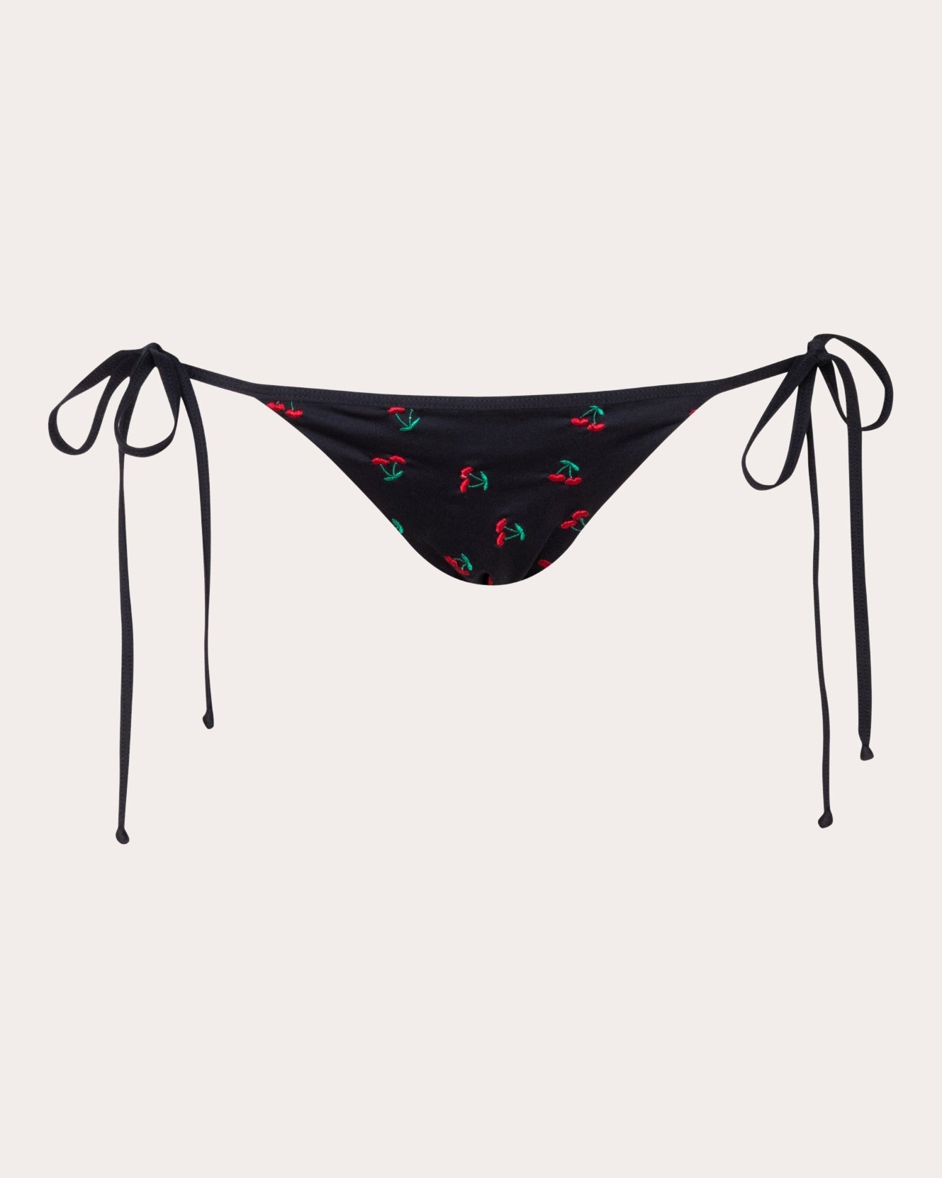 Bauta Embroidered Cherry String Bikini Bottoms