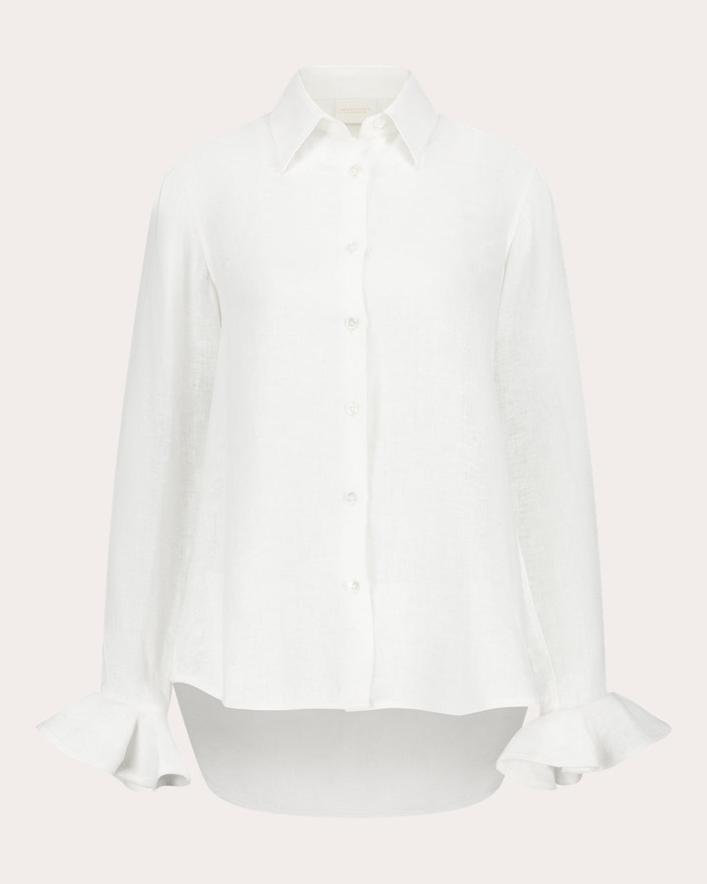 Bee Linen Ruffle Shirt