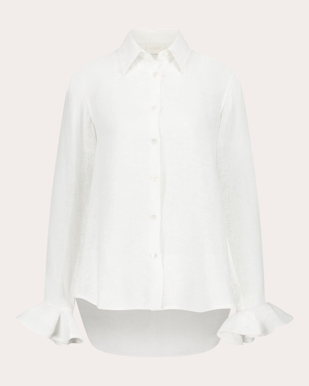 Bee Linen Ruffle Shirt