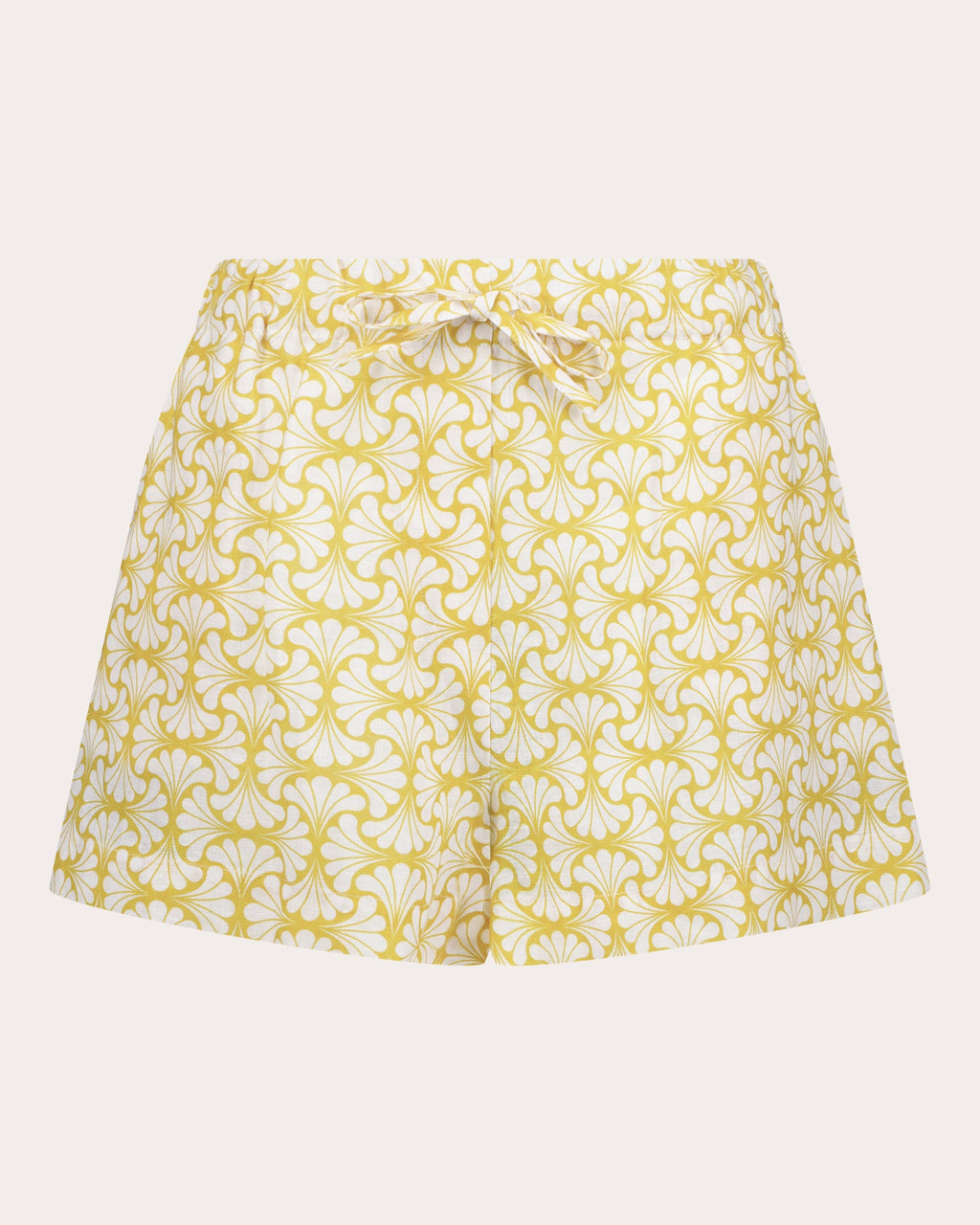 Belen Floral Linen Pull-On Shorts