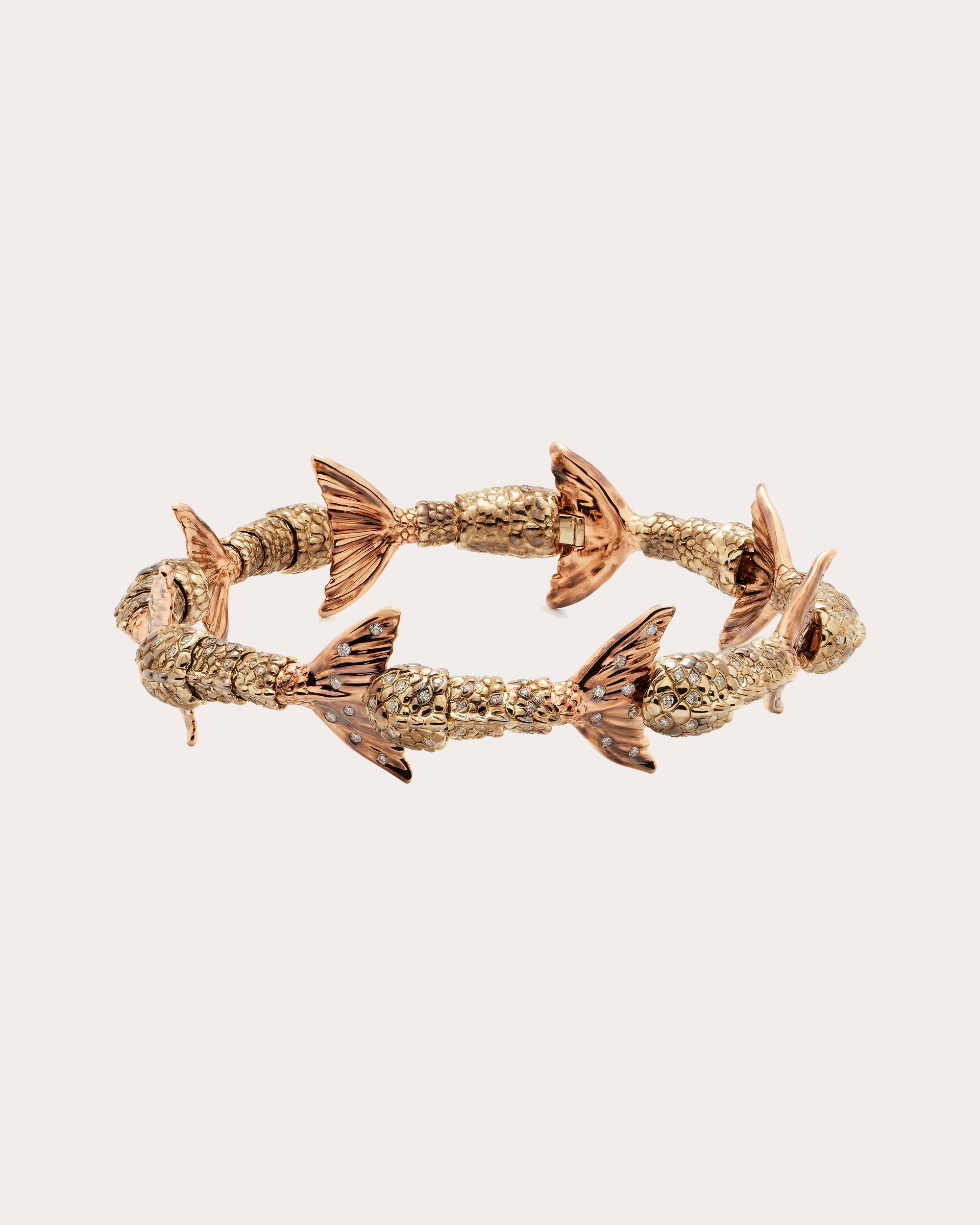 Mermaid Tails 18K Gold Diamond Bracelet