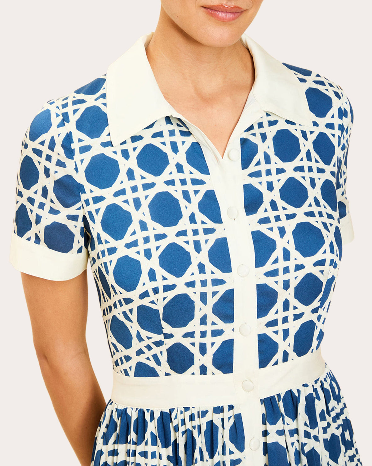 Billie Twill Pleated Shirt Dress