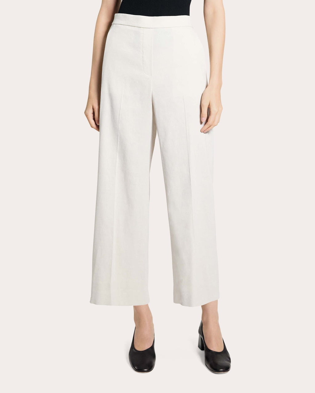 Good Linen Classic Straight Pull-On Pants