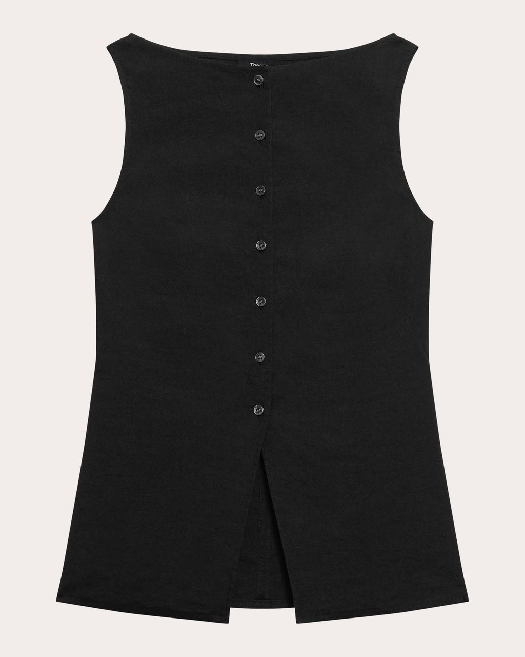 Good Linen Boatneck Cutaway Vest Top