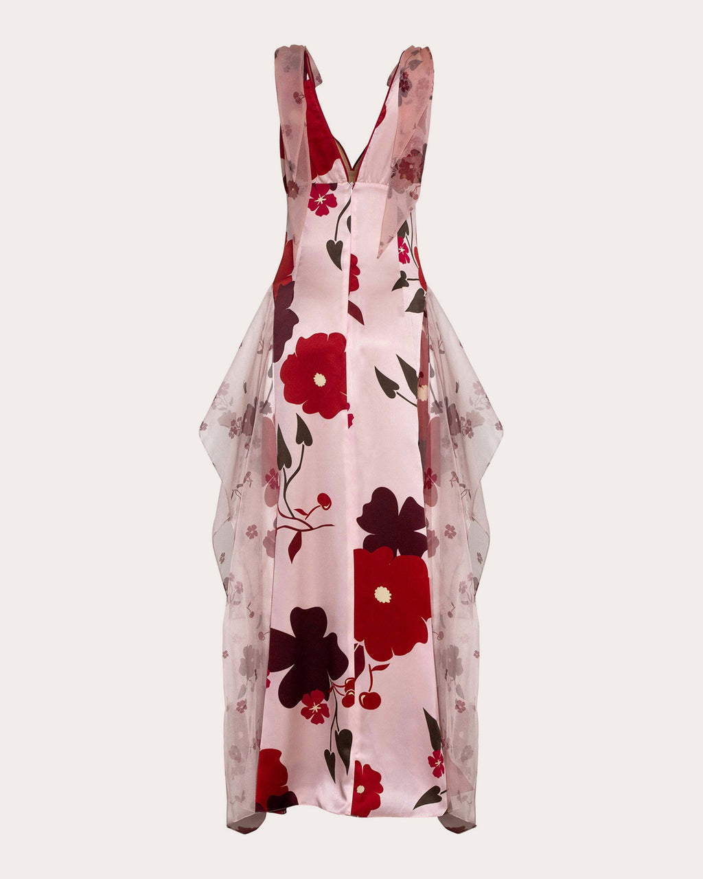 Cherry Blossom Silk Maxi Dress