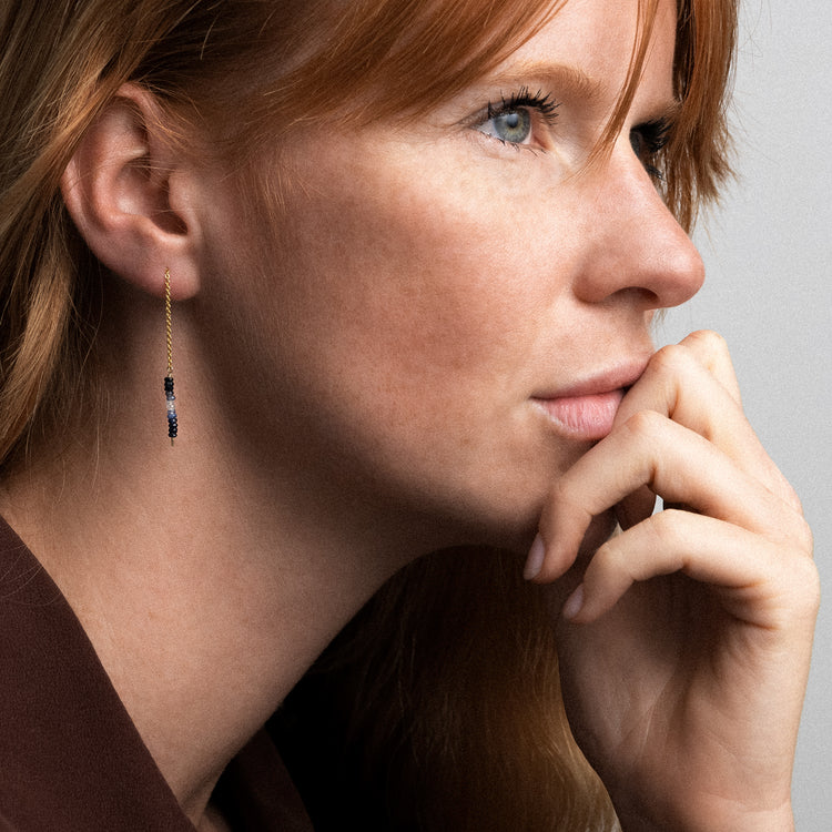 Nonza 14K Gold-Filled Wire and Sapphire Single Earring