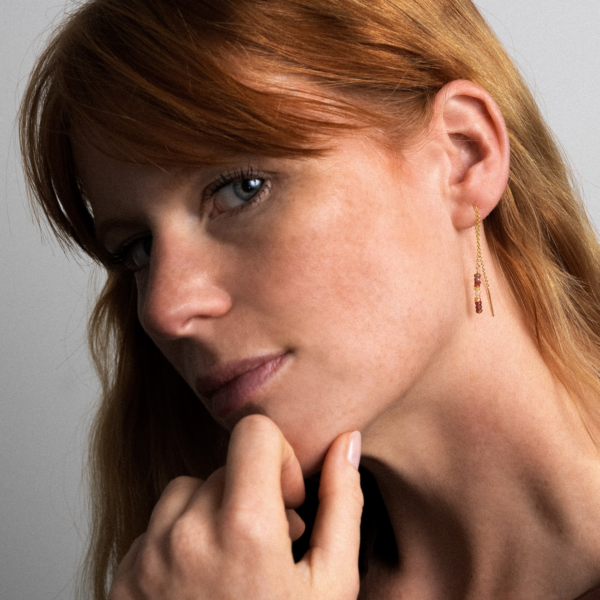 Nonza 14K Gold-Filled Wire and Sapphire Single Earring