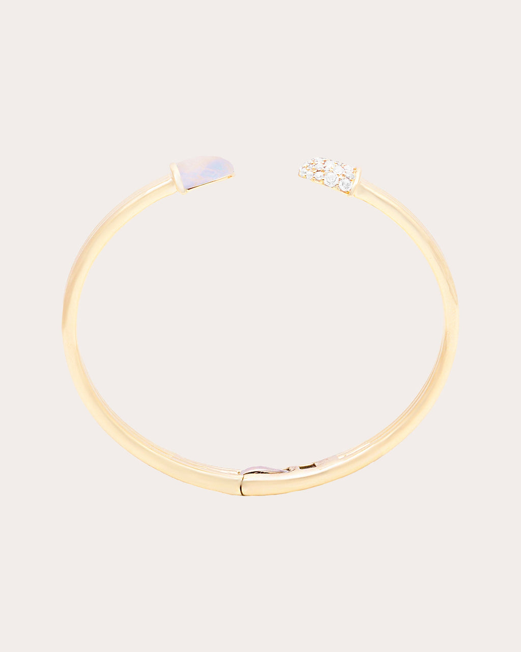 Moonstone & Diamond Found Cap Cuff
