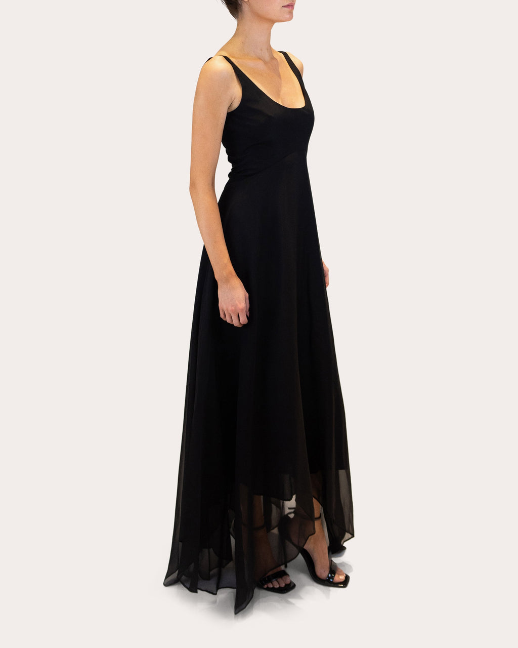 Bria Silk Chiffon High-Low Dress