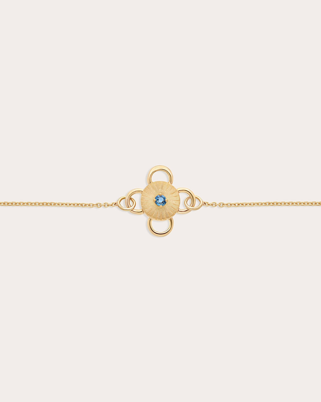 Sapphire & 18k Gold Baby Bolt Bracelet
