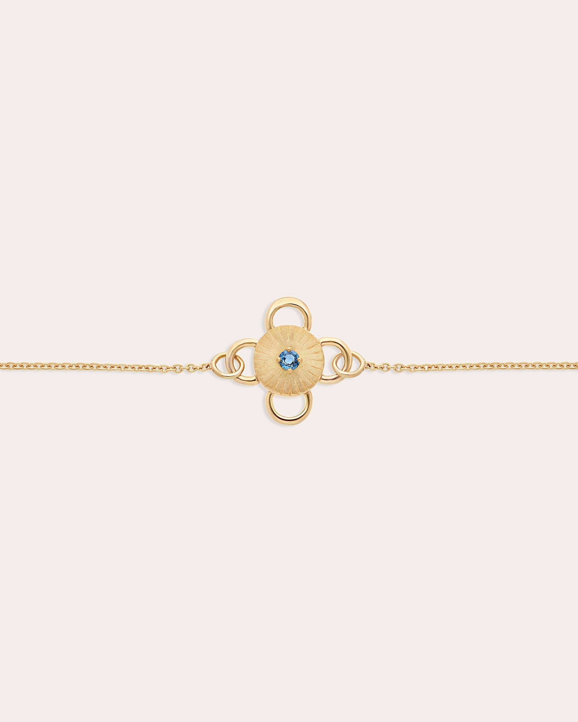 Sapphire & 18k Gold Baby Bolt Bracelet