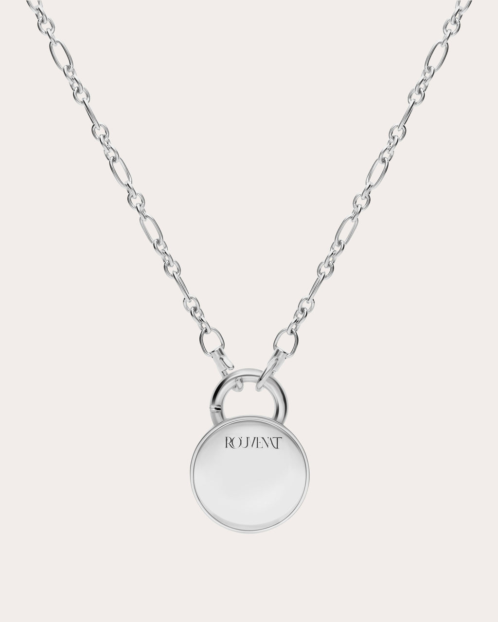 Peridot Two-Tone Tag Pendant Necklace