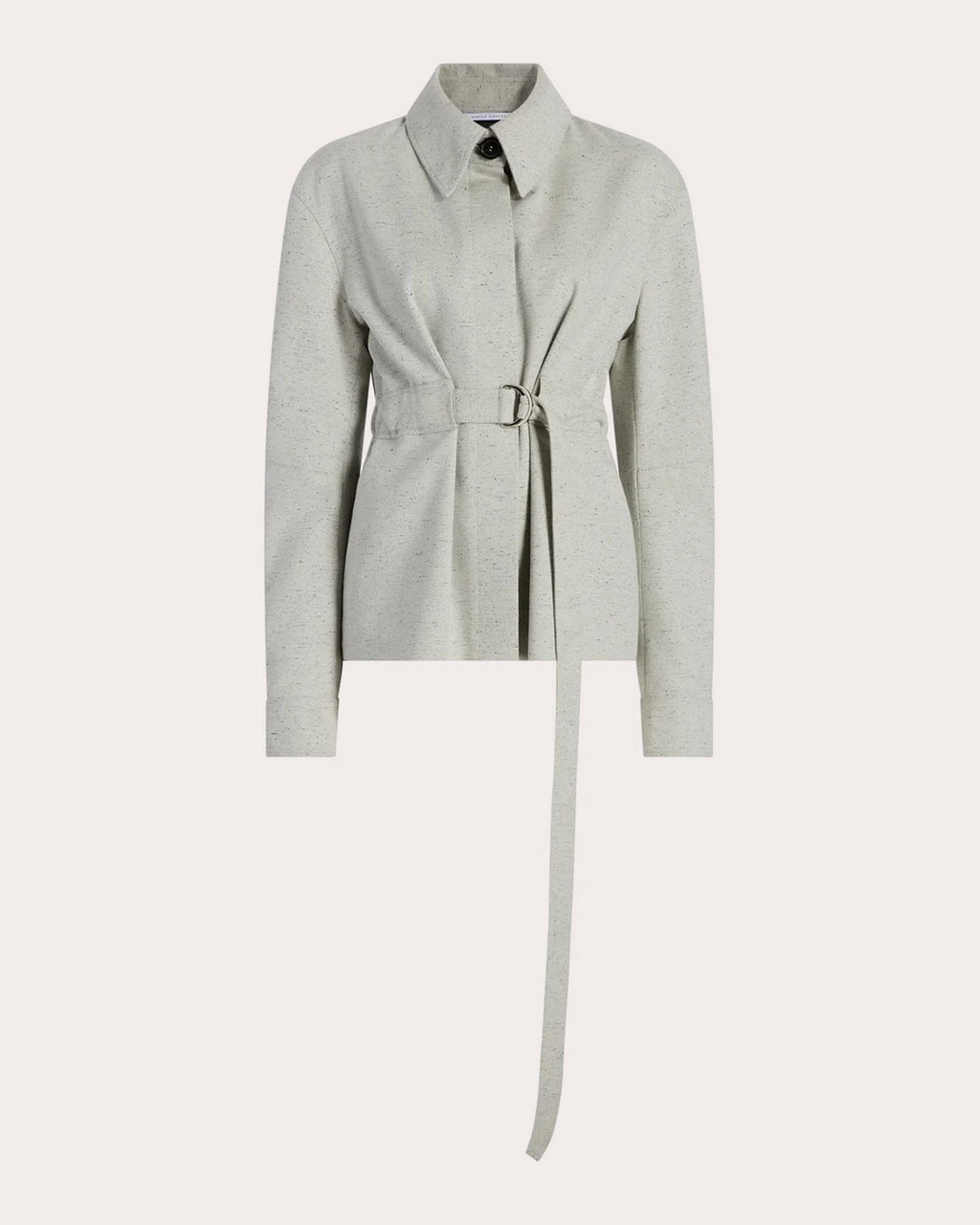 Belted Cocoon Bomber Jacket