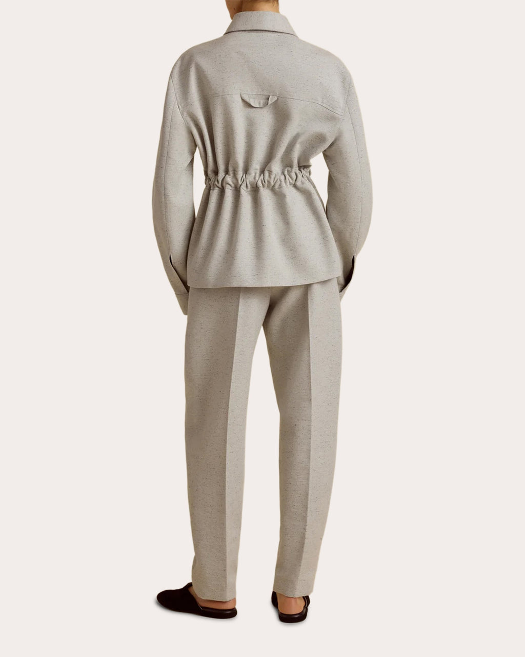 Belted Cocoon Bomber Jacket