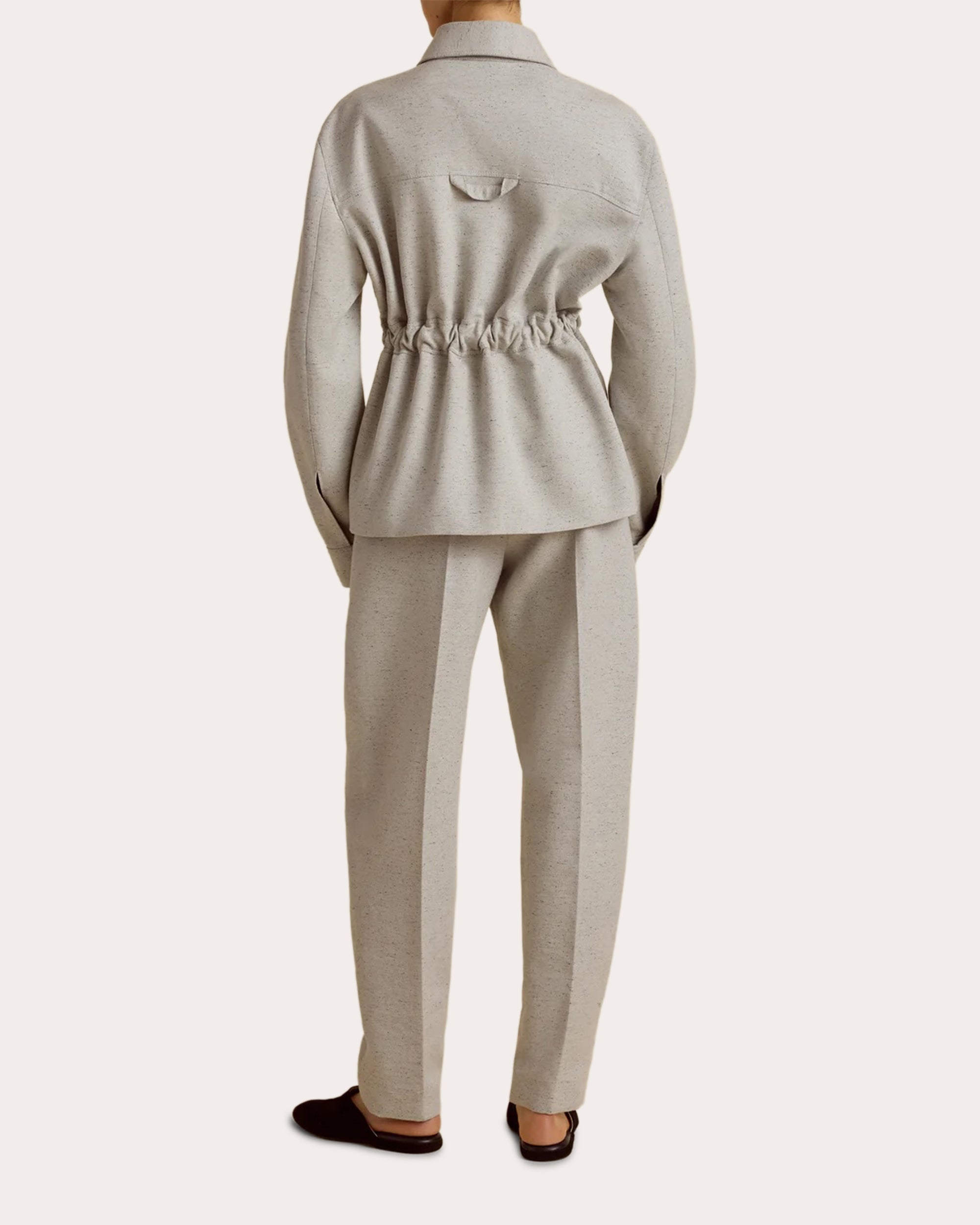 Belted Cocoon Bomber Jacket