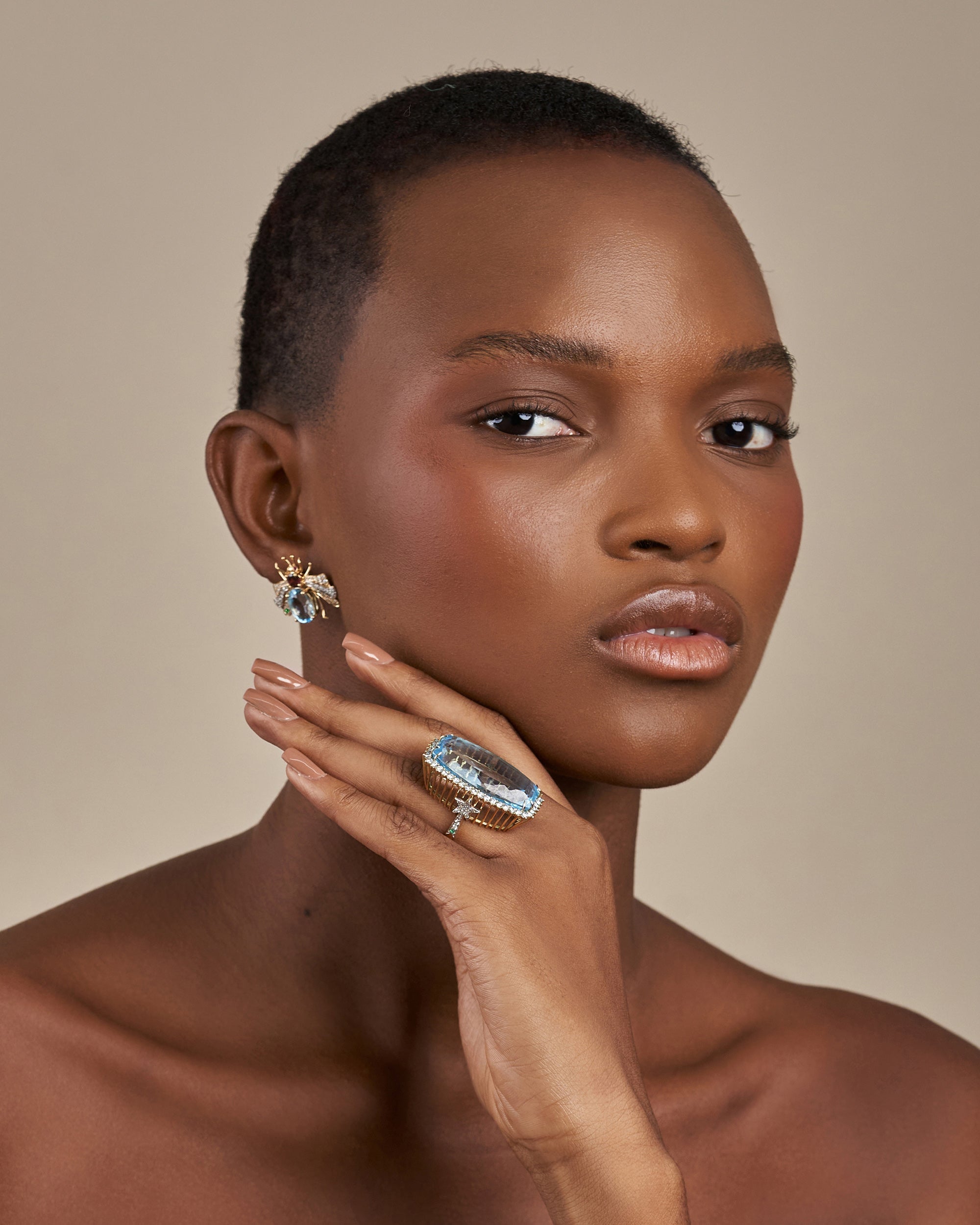 Candy 18K Two-Tone Multi-Stone Earrings