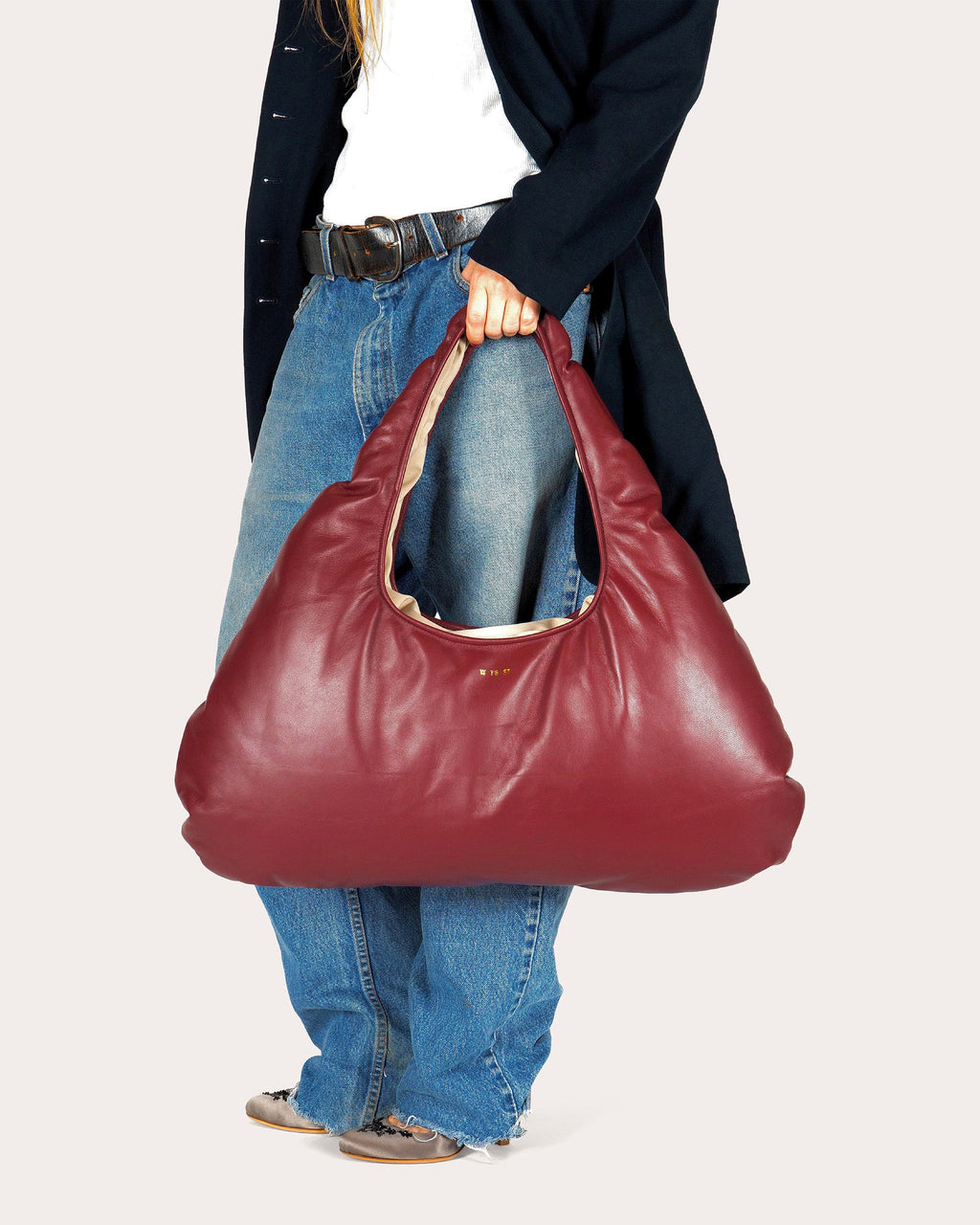 Large Cloud Leather Shoulder Bag