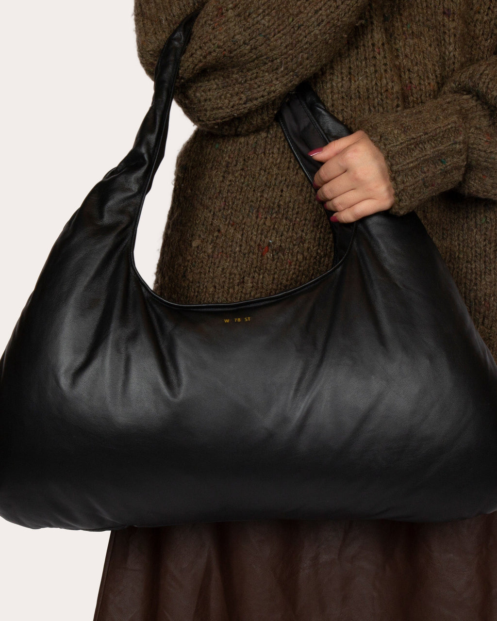 Medium Cloud Leather Shoulder Bag