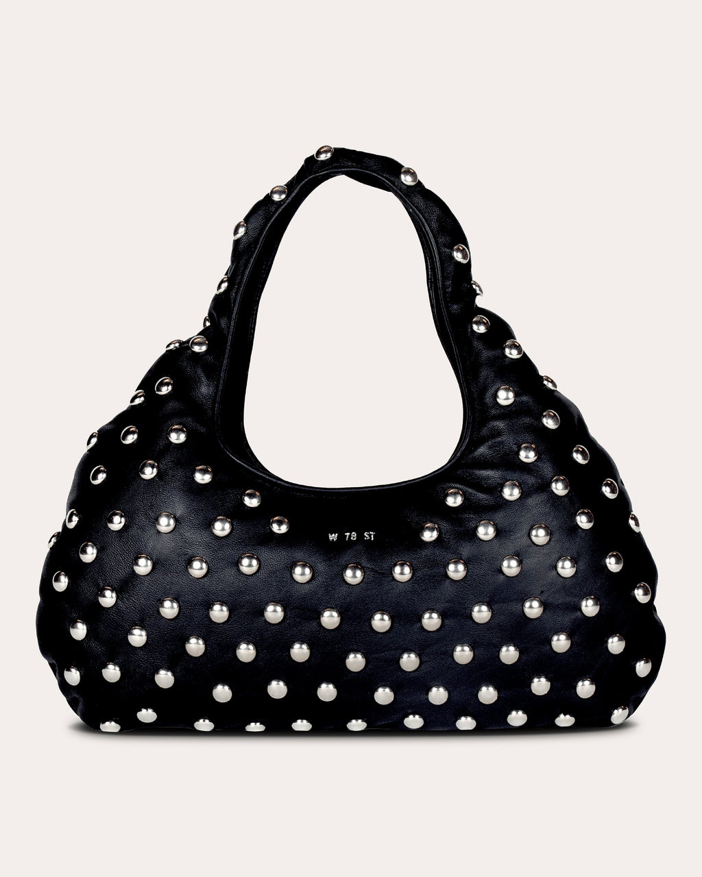 Medium Cloud Studded Leather Shoulder Bag