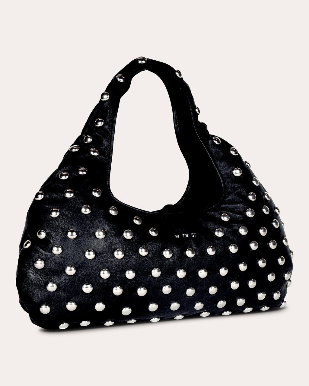 Medium Cloud Studded Leather Shoulder Bag