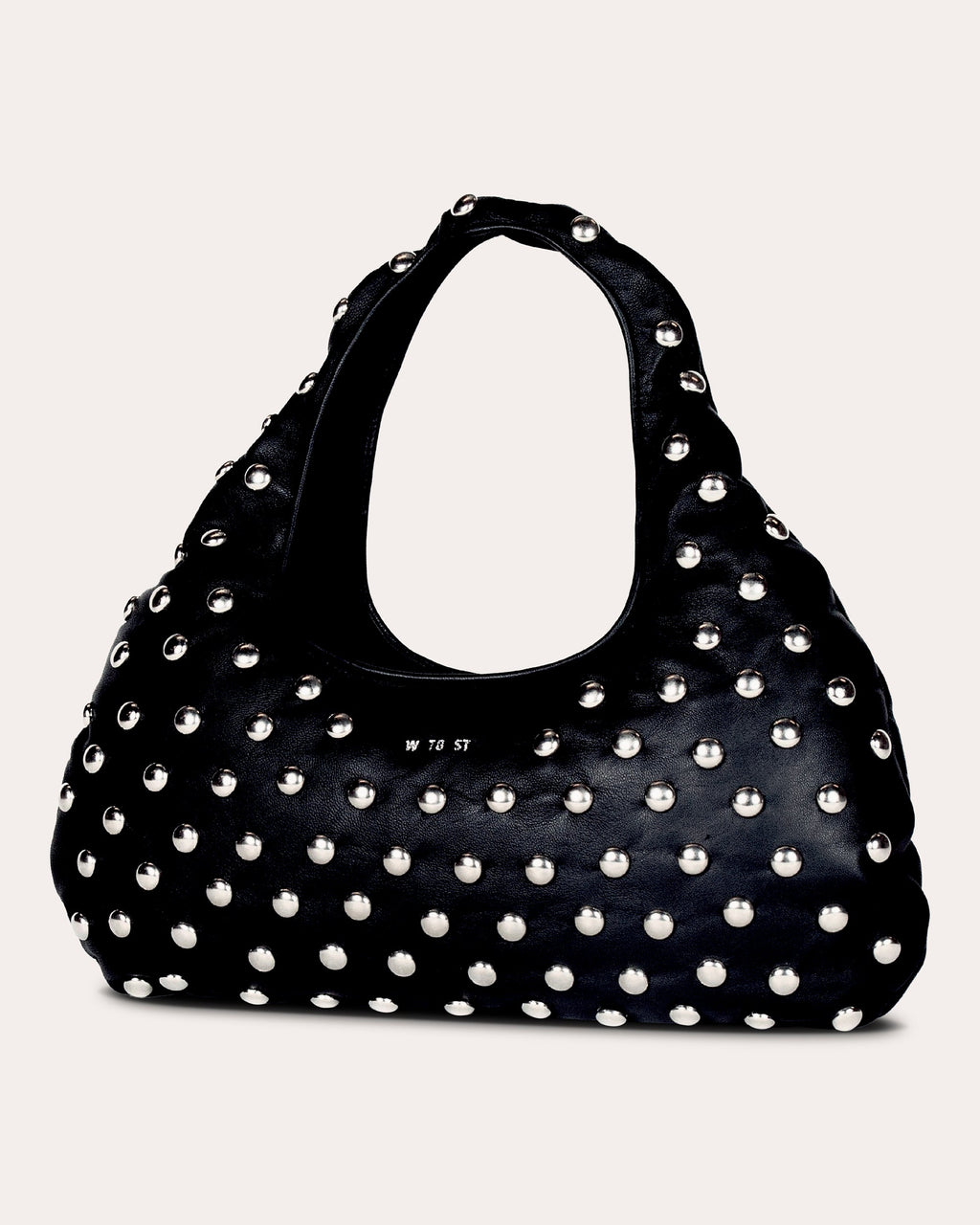 Medium Cloud Studded Leather Shoulder Bag