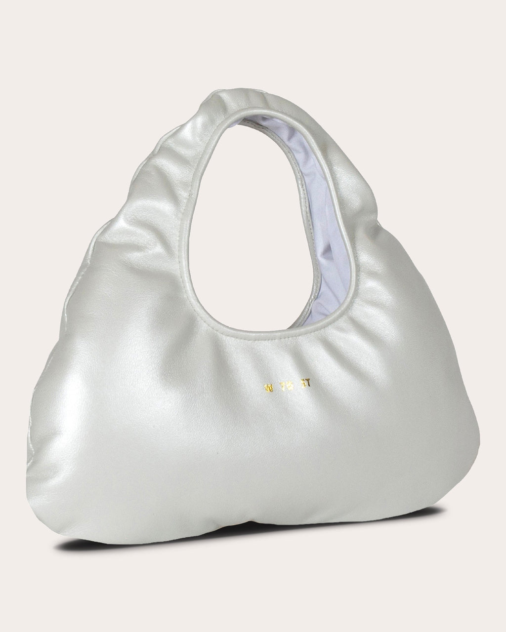 Micro Cloud Pearlescent Leather Tote