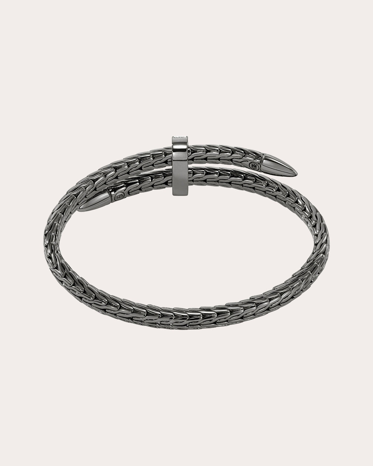 Diamond Blackened Spear Pavé Flex Cuff