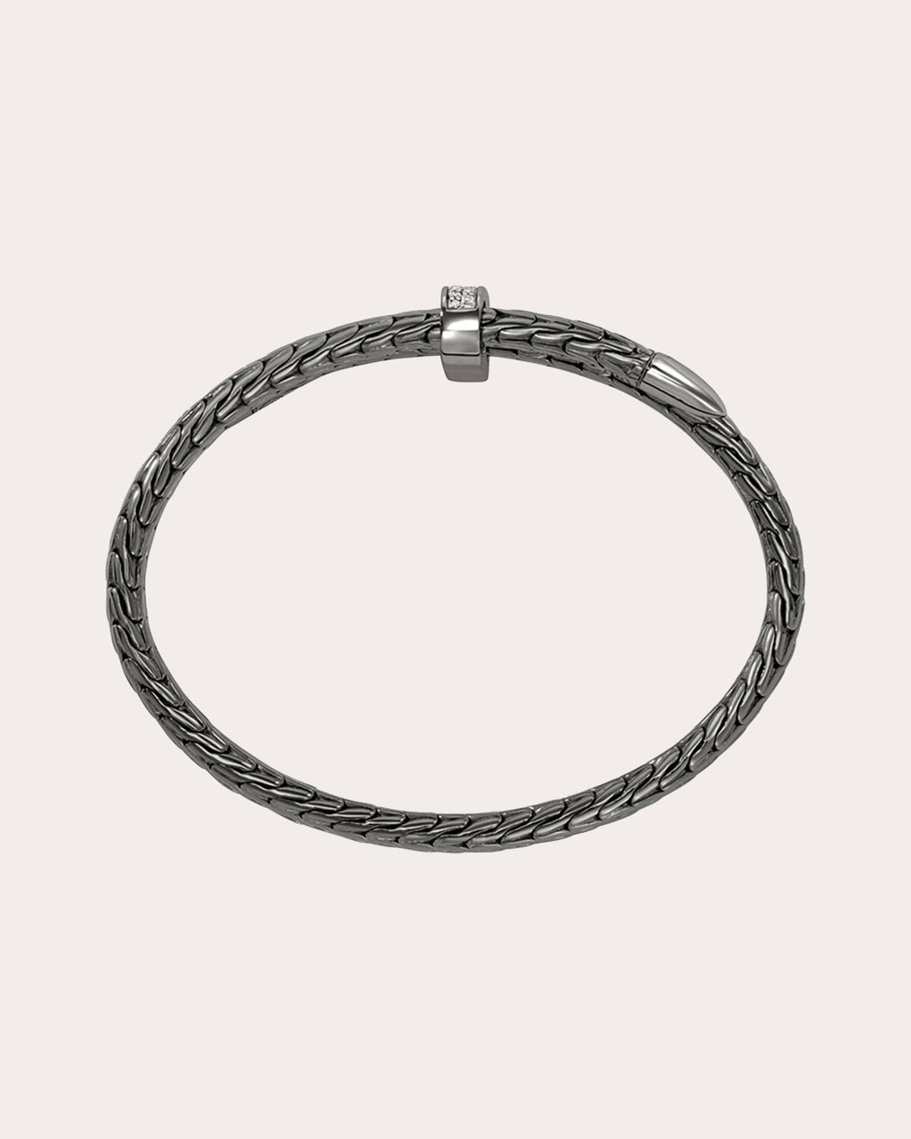 Diamond Blackened Spear Pavé Flex Cuff