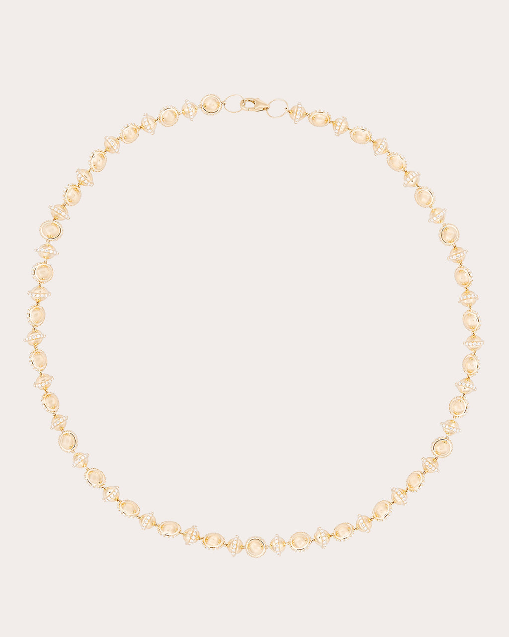 14k Gold Small Revel Beaded Necklace