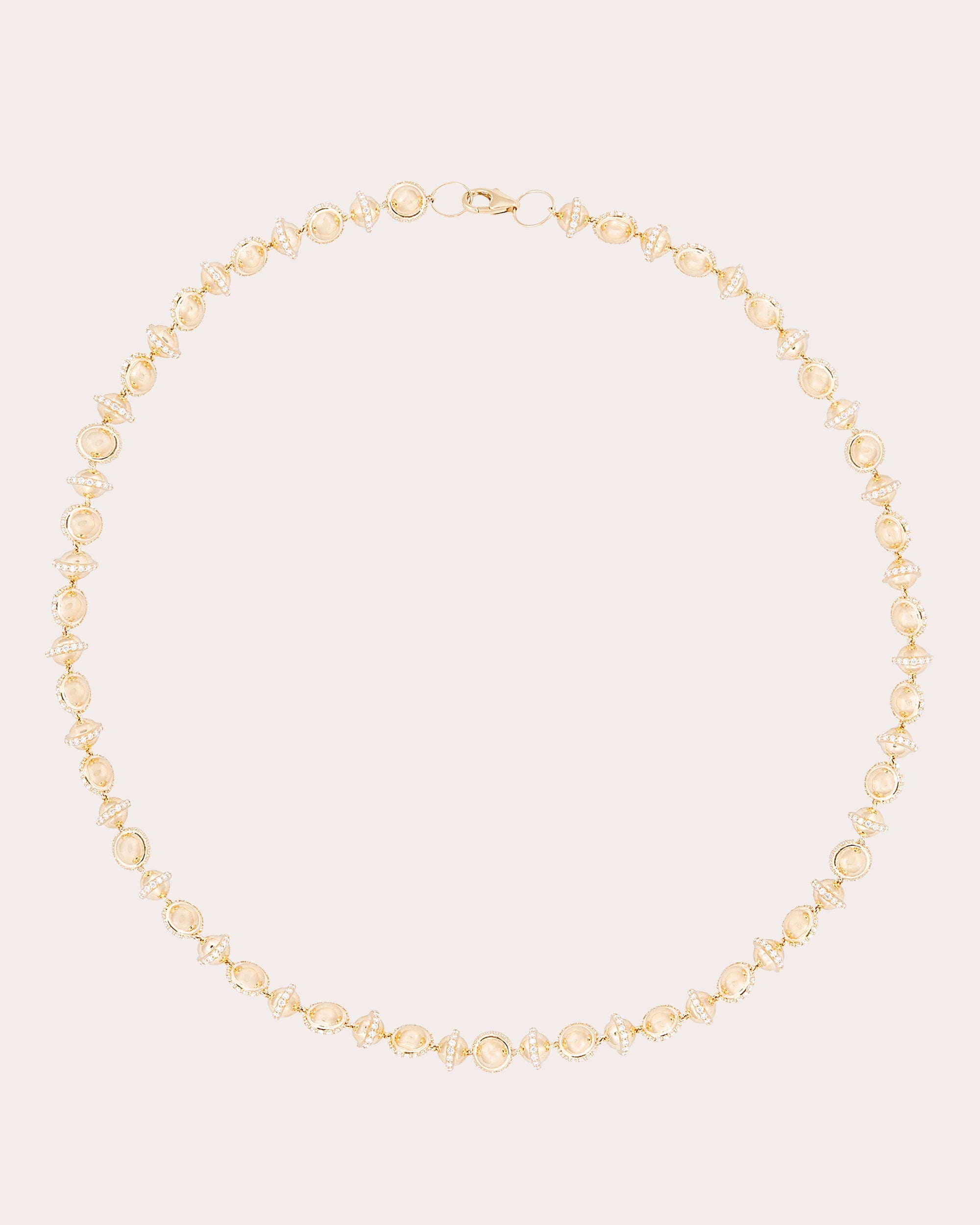 14k Gold Small Revel Beaded Necklace