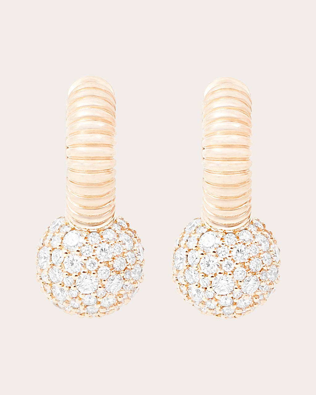 Diamond Revel Bobble Huggie Earrings